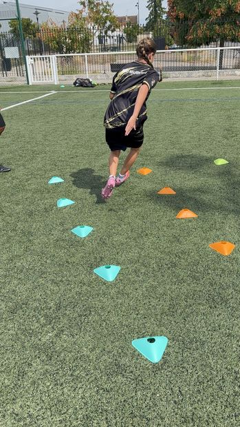 Travail de vitesse entre les plots